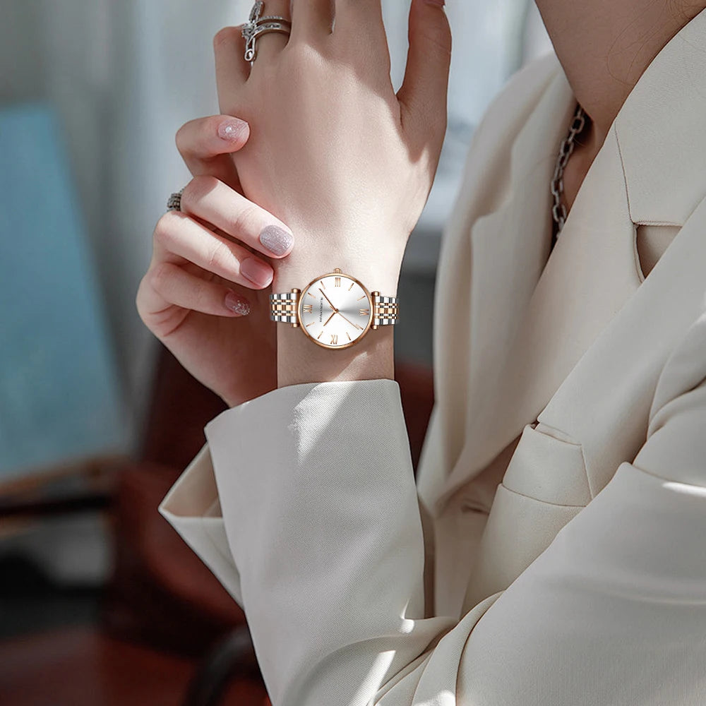 Hannah Martin Classic Two-Tone Watch – Sophisticated & Timeless