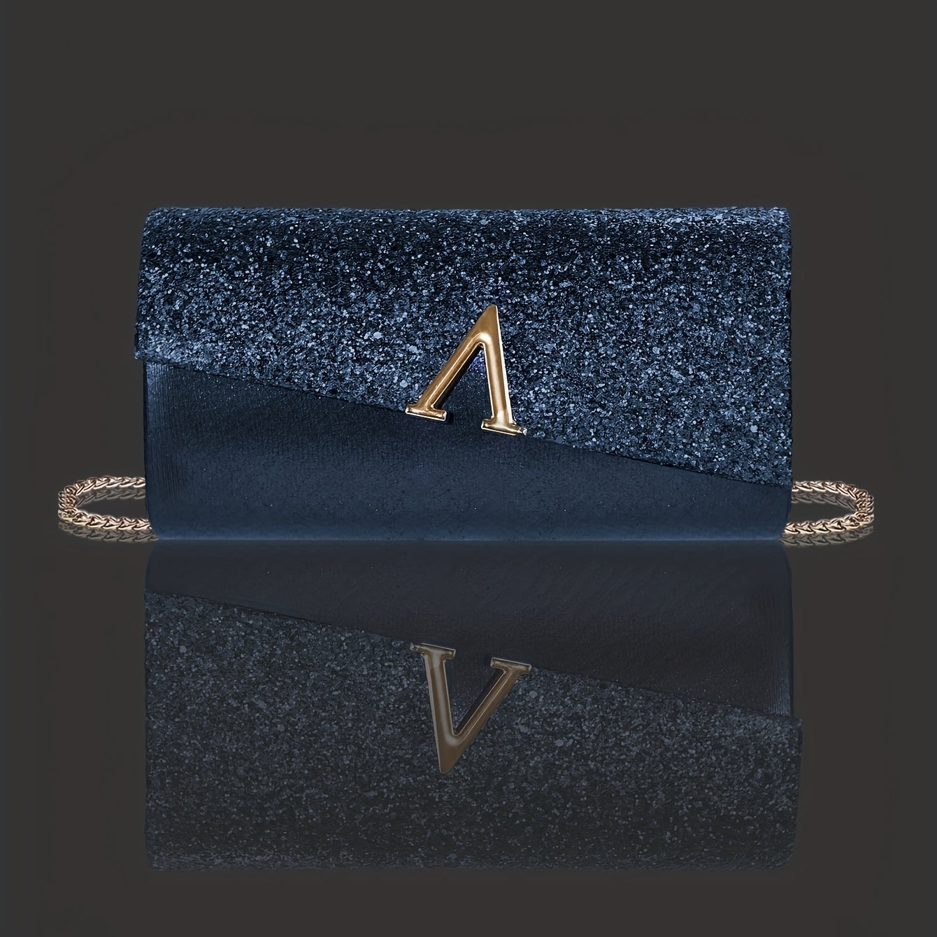 Blue & Gold Luxury Jewellery & Clutch Set – Necklace, Earrings, Bracelet & Evening Bag