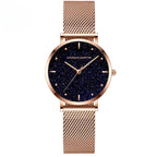 Hannah Martin Rose Gold Mesh Watch – Elegant Women’s Luxury Timepiece
