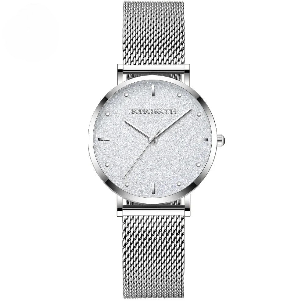 Hannah Martin Rose Gold Mesh Watch – Elegant Women’s Luxury Timepiece