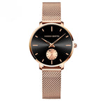 Classic Round Dial Mesh Strap Watch – Multiple Colours