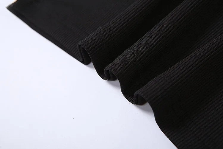 Chic Black Polo Midi Dress – Effortless Fit, Elegant Mood