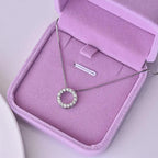 Elegant Sparkling Cubic Zirconia Necklace – 45cm
