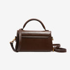 Timeless Elegance Structured Shoulder Bag – Black & Brown