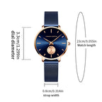Classic Round Dial Mesh Strap Watch – Multiple Colours