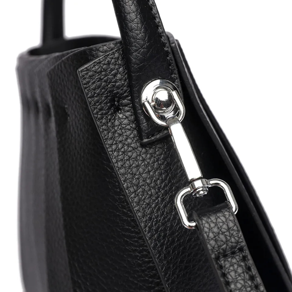 Structured Women's Handbag – Elegant Faux Leather with Inner Storage