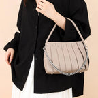 Structured Women's Handbag – Elegant Faux Leather with Inner Storage