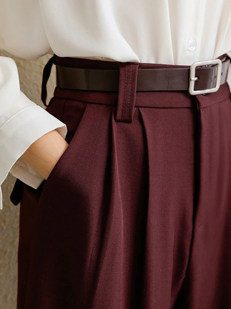 High-Waisted Elegance Trousers – Effortless British Style