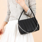 Structured Women's Handbag – Elegant Faux Leather with Inner Storage