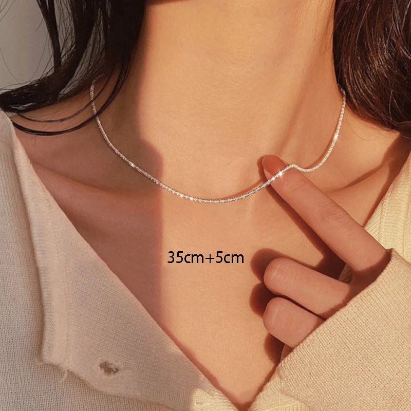 Elegant Double Layer Classic Chain Necklace for Women – Timeless Minimalist Jewellery UK