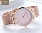 Hannah Martin Rose Gold Mesh Watch – Elegant Women’s Luxury Timepiece
