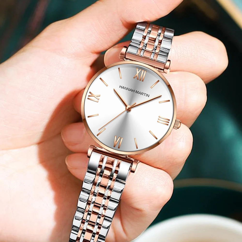 Hannah Martin Classic Two-Tone Watch – Sophisticated & Timeless