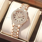 Luxury Crystal Women’s Watch - Gold, Rose Gold & Silver