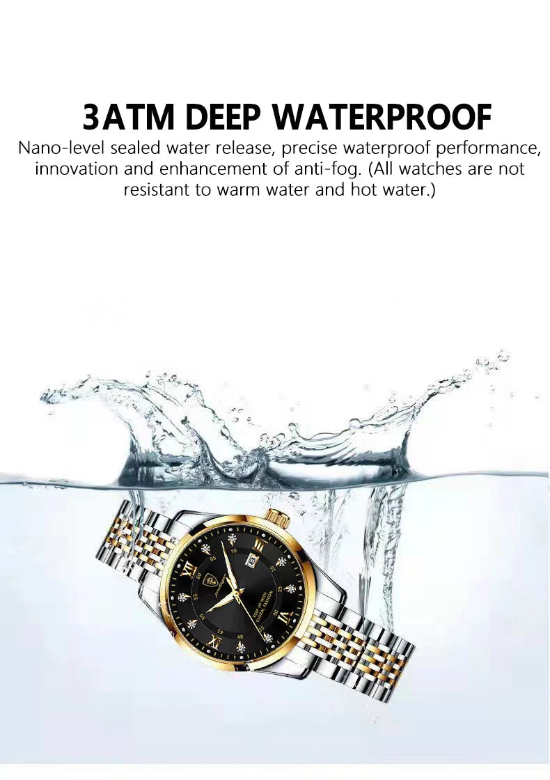 Classic Luxury Stainless Steel Watch