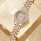 Luxury Crystal Women’s Watch - Gold, Rose Gold & Silver