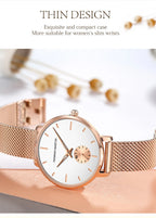 Classic Round Dial Mesh Strap Watch – Multiple Colours