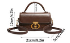 Timeless Elegance Structured Shoulder Bag – Black & Brown