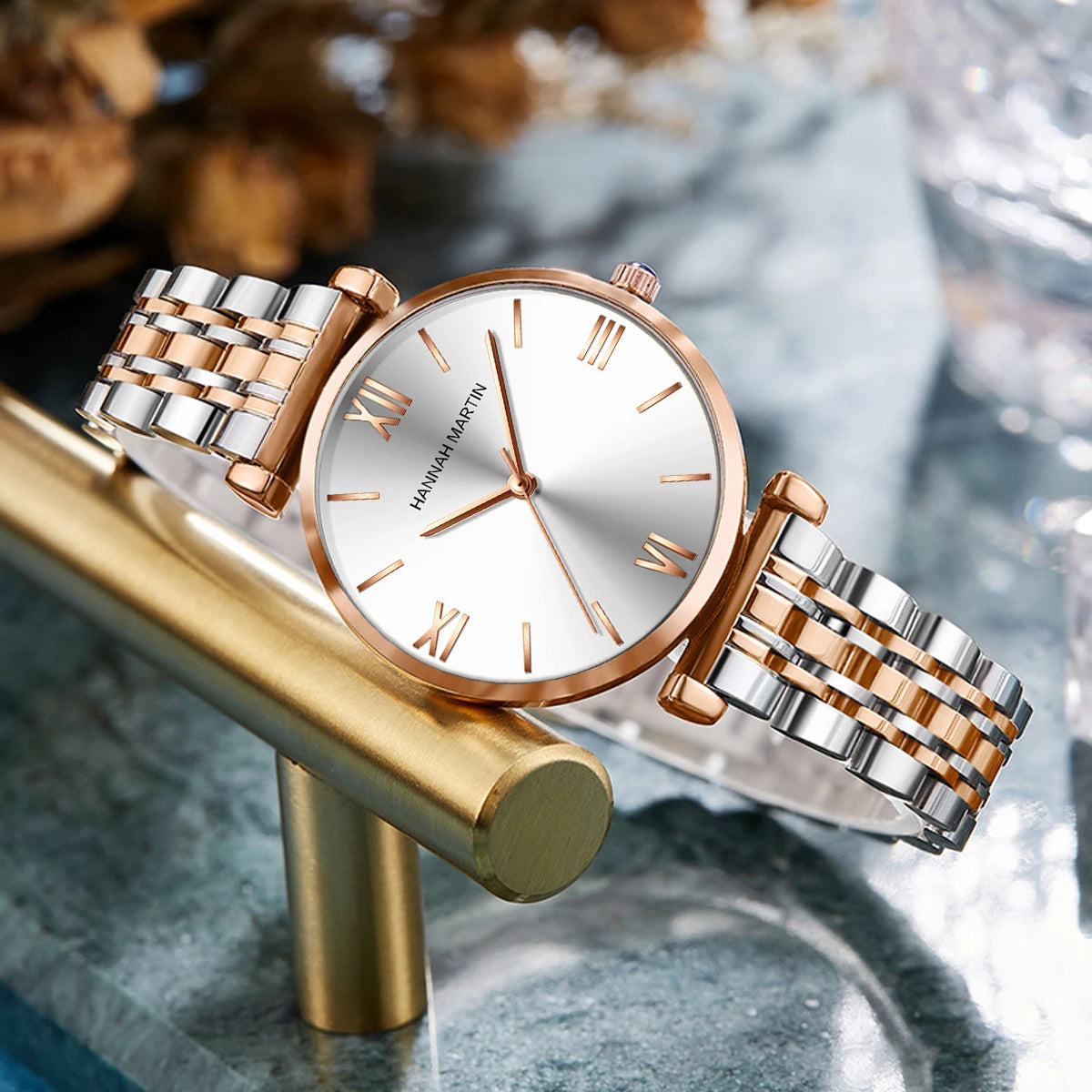 Hannah Martin Classic Two-Tone Watch – Sophisticated & Timeless