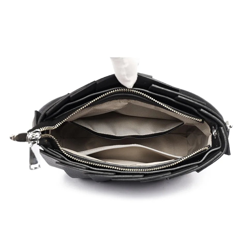 Structured Women's Handbag – Elegant Faux Leather with Inner Storage