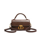 Timeless Elegance Structured Shoulder Bag – Black & Brown