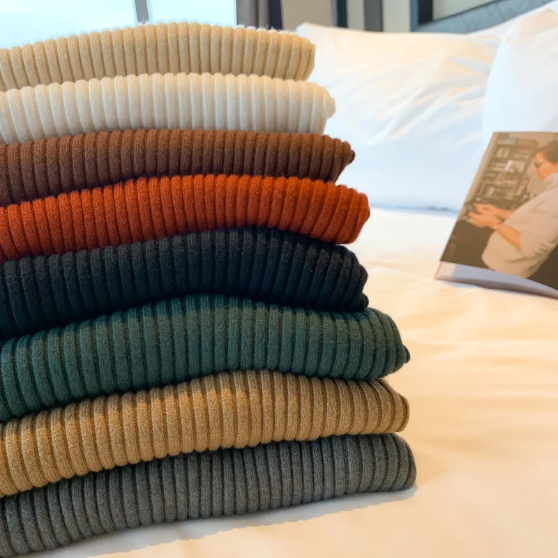Ribbed Knit Long Sleeve Top – Chic Warmth & Effortless Style for Autumn & Winter