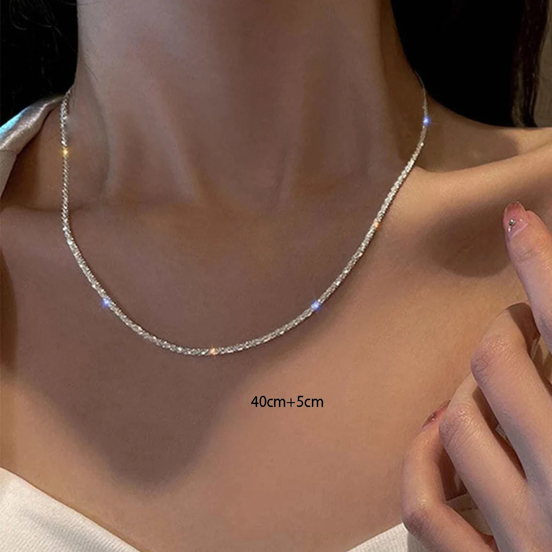 Elegant Double Layer Classic Chain Necklace for Women – Timeless Minimalist Jewellery UK