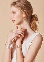 Elegant Square Dial Mesh Strap Watch – Multiple Colours