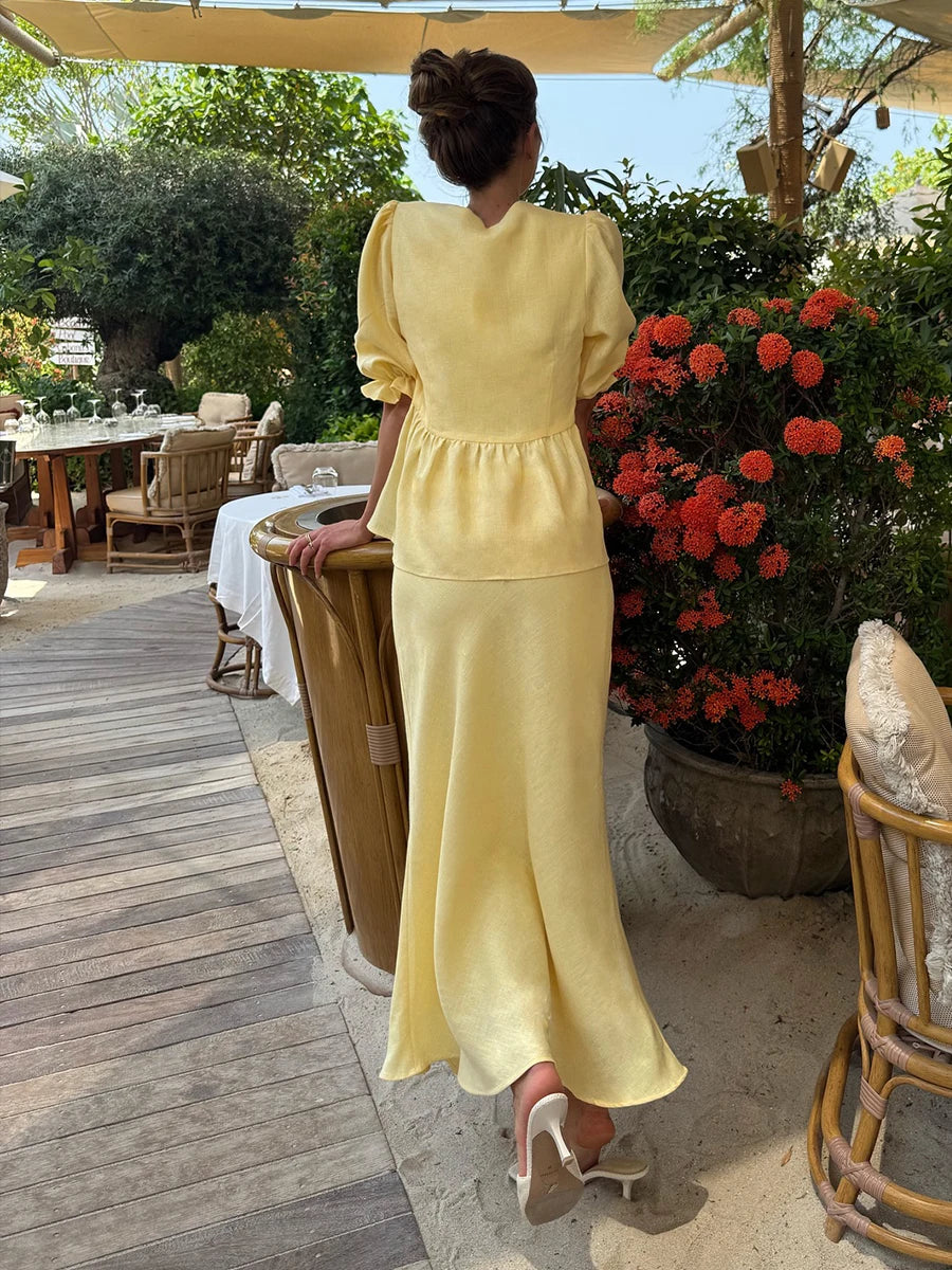 Elegant Women’s Midi Dress for Spring & Summer