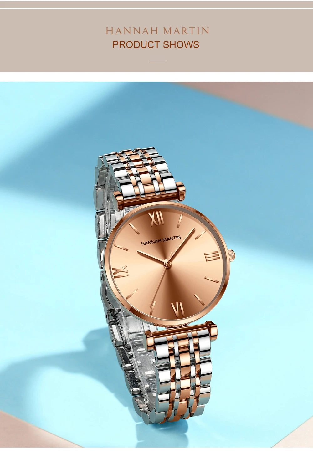 Hannah Martin Classic Two-Tone Watch – Sophisticated & Timeless