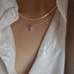 Elegant Double Layer Classic Chain Necklace for Women – Timeless Minimalist Jewellery UK