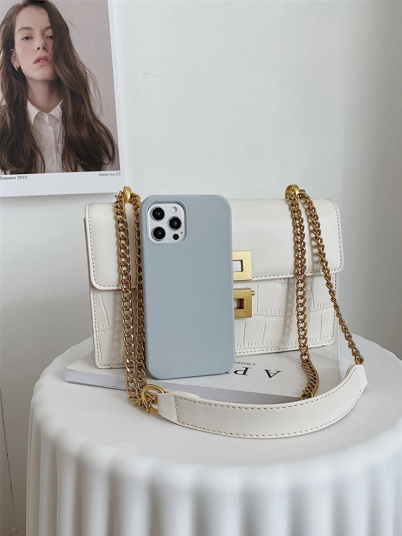 Elegant Quilted Chain Bag