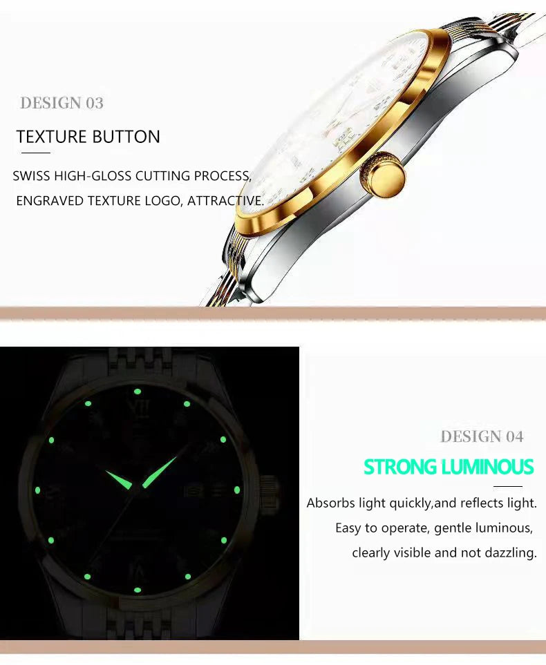 Classic Luxury Stainless Steel Watch