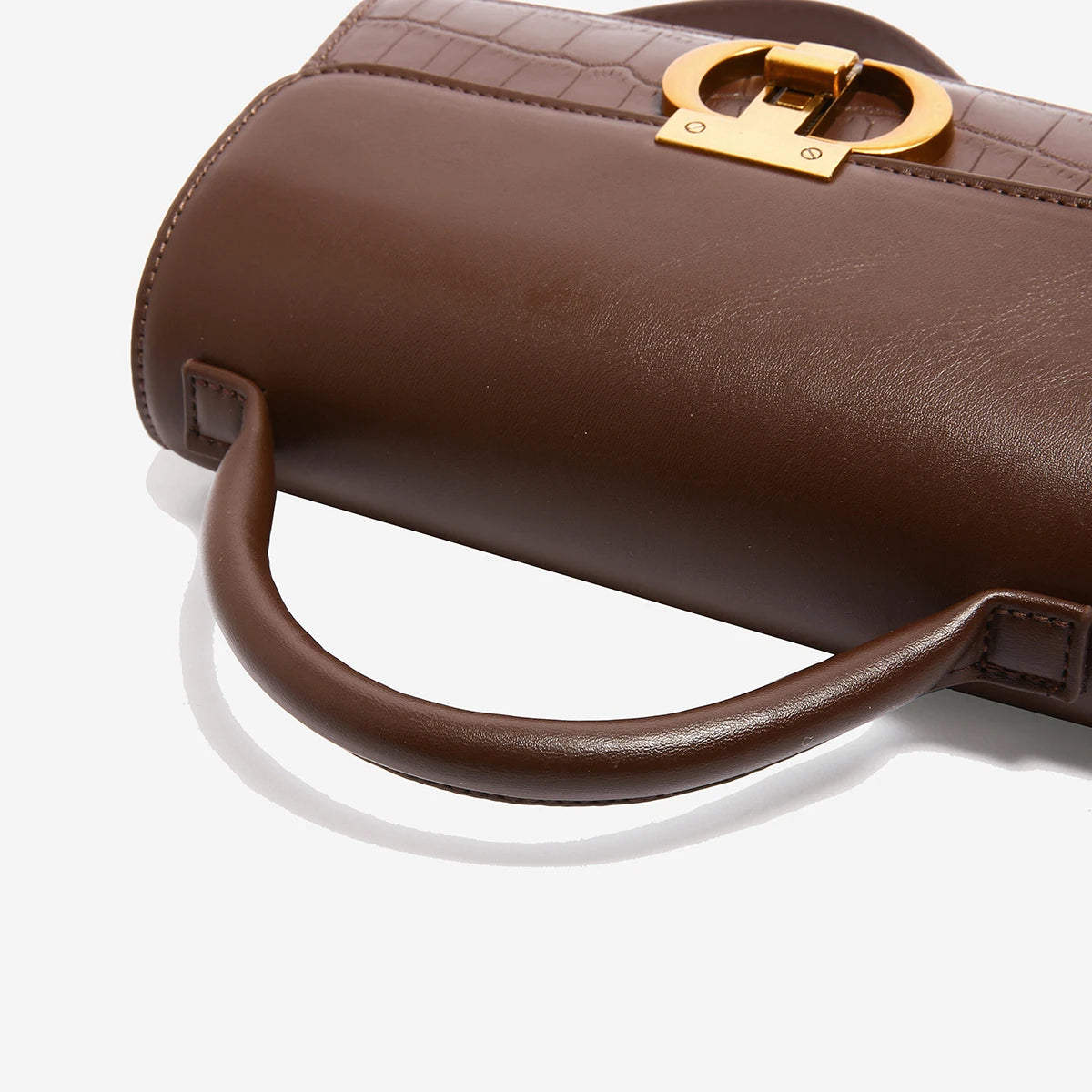 Timeless Elegance Structured Shoulder Bag – Black & Brown