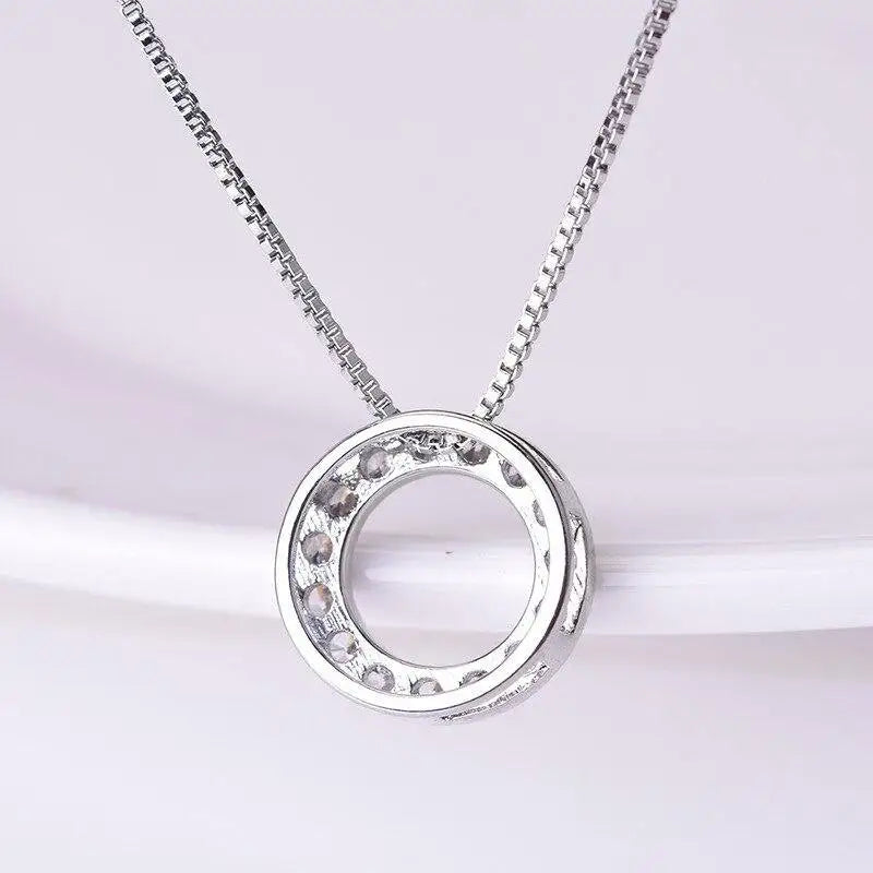 Elegant Sparkling Cubic Zirconia Necklace – 45cm
