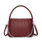 Structured Women's Handbag – Elegant Faux Leather with Inner Storage