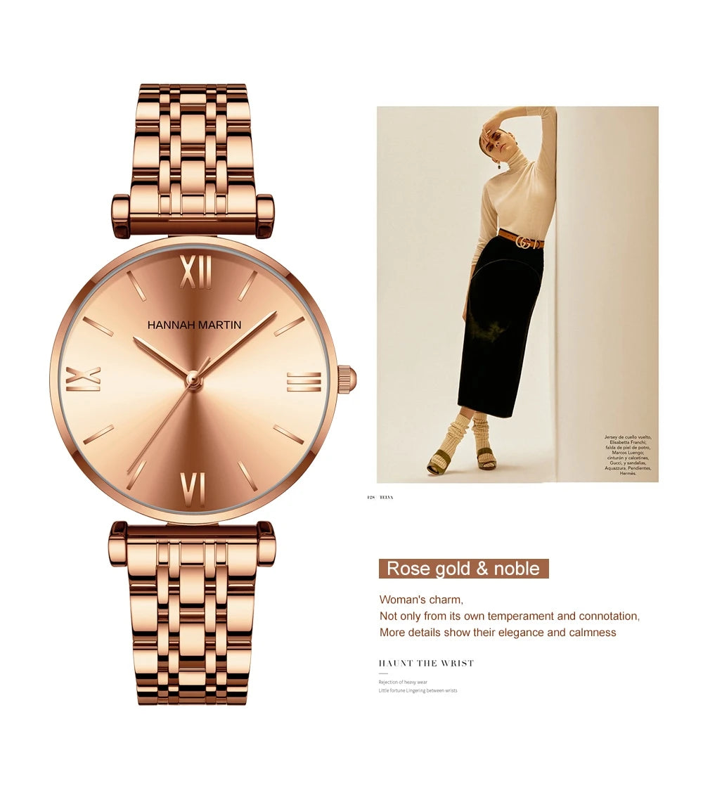 Hannah Martin Classic Two-Tone Watch – Sophisticated & Timeless