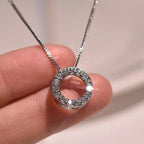 Elegant Sparkling Cubic Zirconia Necklace – 45cm