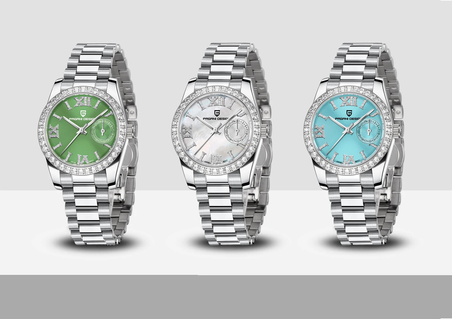 Sapphire Crystal Roman Dial Fashion Watch