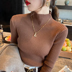 Ribbed Knit Long Sleeve Top – Chic Warmth & Effortless Style for Autumn & Winter