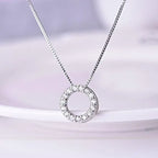 Elegant Sparkling Cubic Zirconia Necklace – 45cm