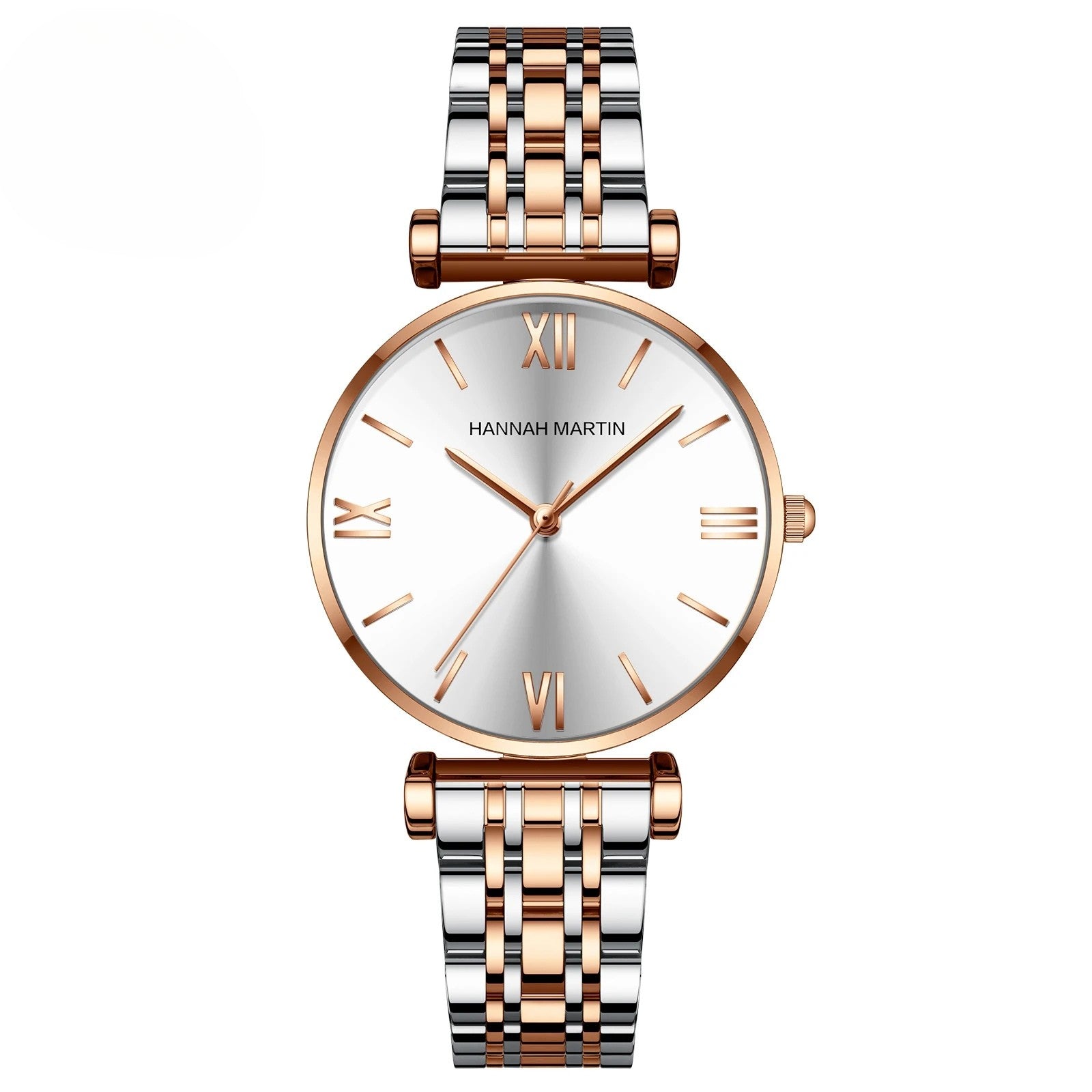 Hannah Martin Classic Two-Tone Watch – Sophisticated & Timeless