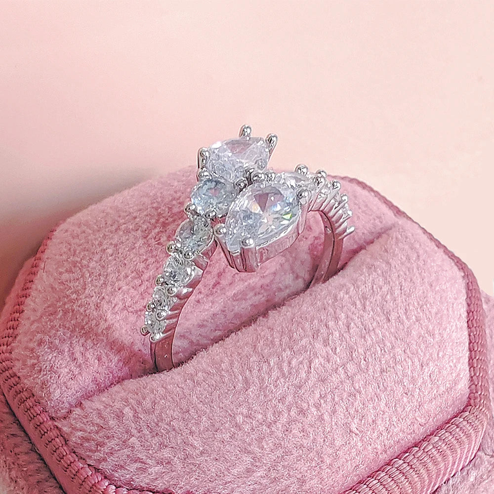 Unique Design Silver Color Adjustable Fashion Ring for Women