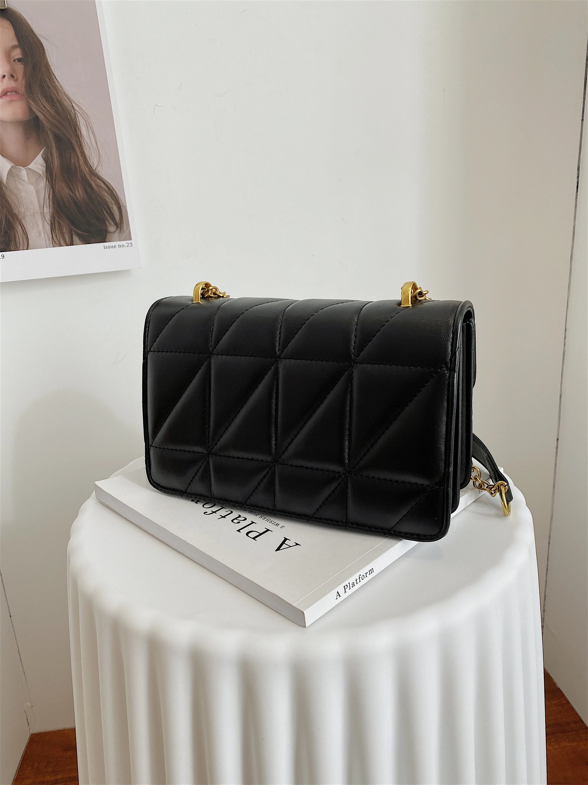 Elegant Quilted Chain Bag