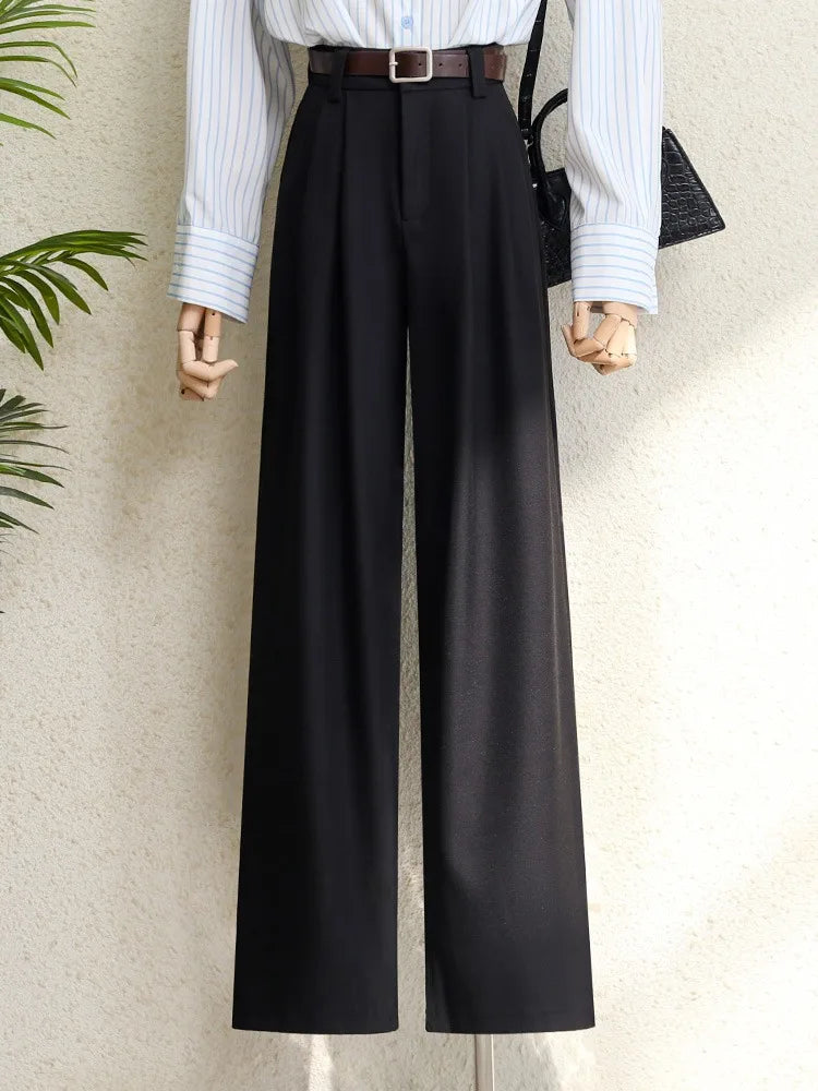 High-Waisted Elegance Trousers – Effortless British Style