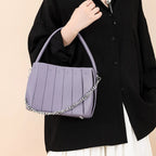 Structured Women's Handbag – Elegant Faux Leather with Inner Storage