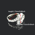 Unique Design Silver Color Adjustable Fashion Ring for Women