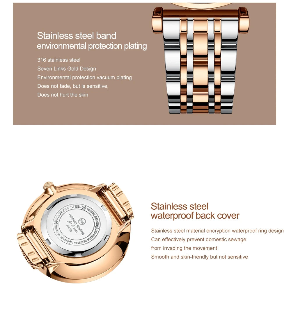 Hannah Martin Classic Two-Tone Watch – Sophisticated & Timeless