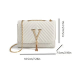 Luxury Quilted Chain Bag – Chic Crossbody in White, Black & Pink