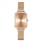 Elegant Square Dial Mesh Strap Watch – Multiple Colours