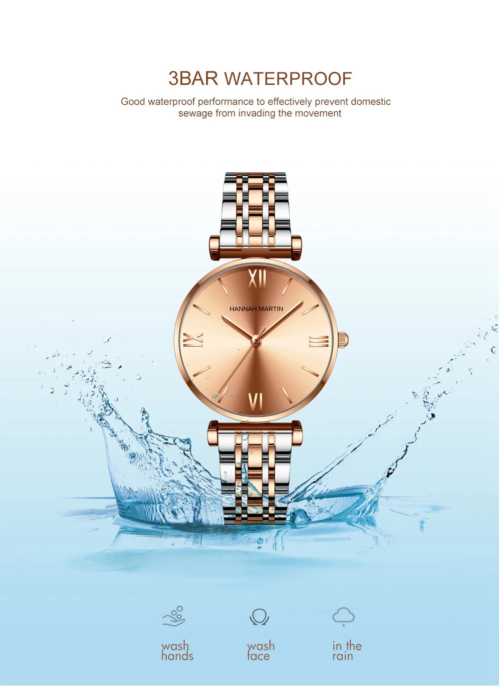 Hannah Martin Classic Two-Tone Watch – Sophisticated & Timeless
